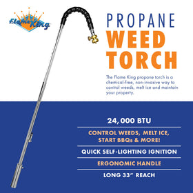 Flame King YSNPQ810CGA delivers up to 24,000 BTU for versatile outdoor tasks.