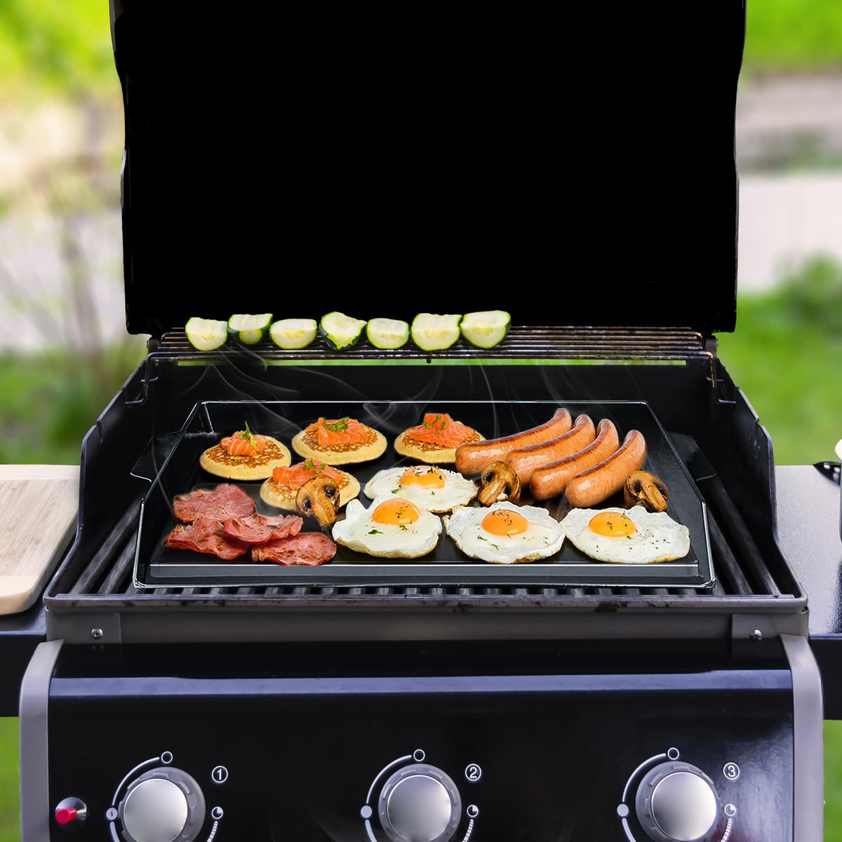 FlameDuty cast iron pan, durable and heat-retentive for family meals.