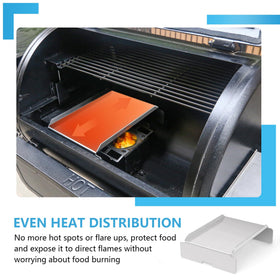 FlameDuty diffuser for Pit Boss 1000 promotes even heating across the cooking surface.