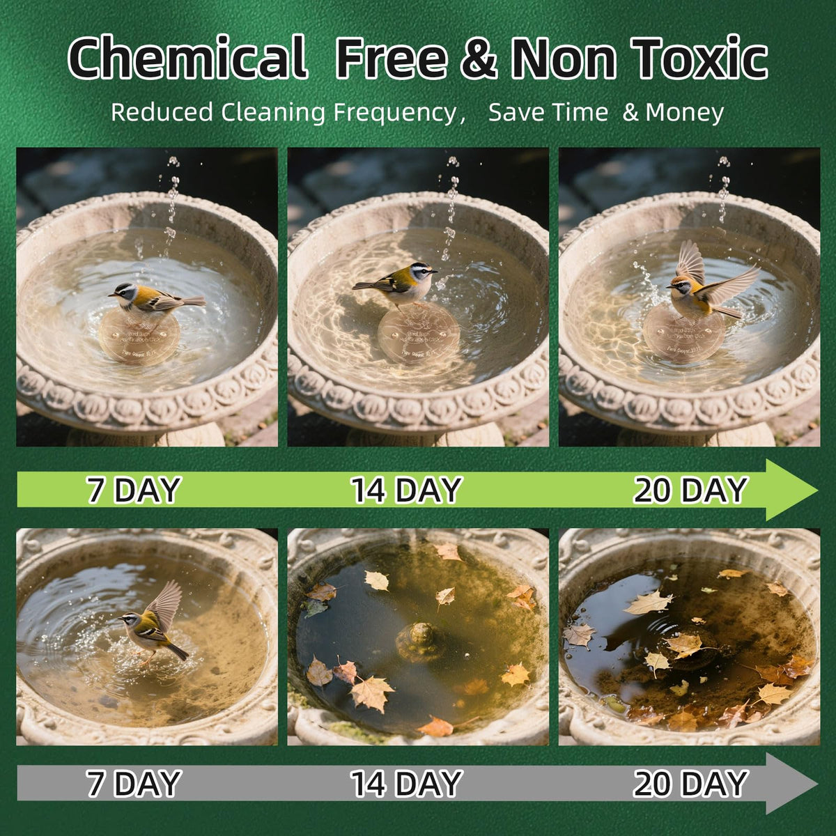 FlameFam copper disk supports year-round use for pet bowls