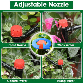 Flantor adjustable nozzles demonstrated for independent plant water control