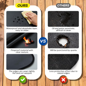 FLASLD mat oilproof waterproof protection reduces stains during cooking