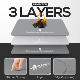 FLASLD durable reusable mat suitable for outdoor and indoor setups