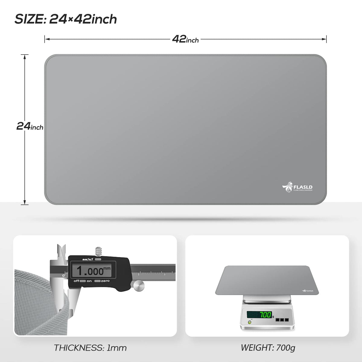 FLASLD mat folds flat for compact storage and transport