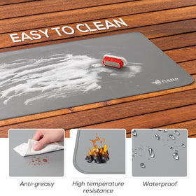 FLASLD mat gray surface is waterproof and easy to wipe clean