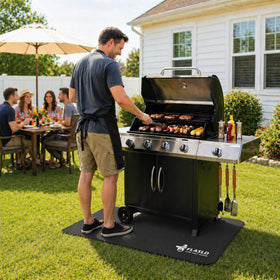 FLASLD fireproof mat easy-clean surface keeps spills from penetrating.