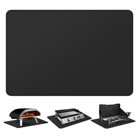 FLASLD fireproof under-griddle mat 16x24 protects prep surfaces from heat