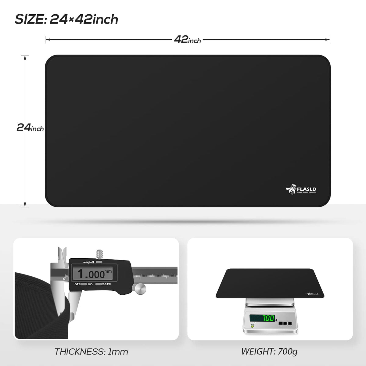 FLASLD foldable lightweight mat for easy storage and transport.
