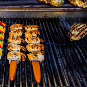 FlavrQ starter kit on propane grills delivers patio-grade flavor.