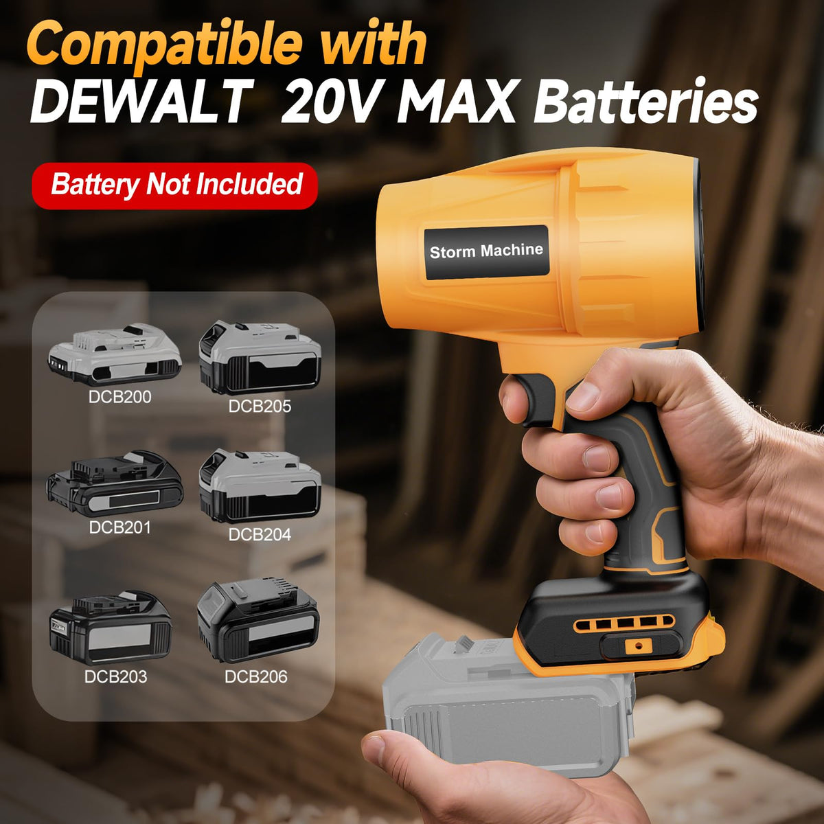 Fledukten cordless blower for car drying after washing.
