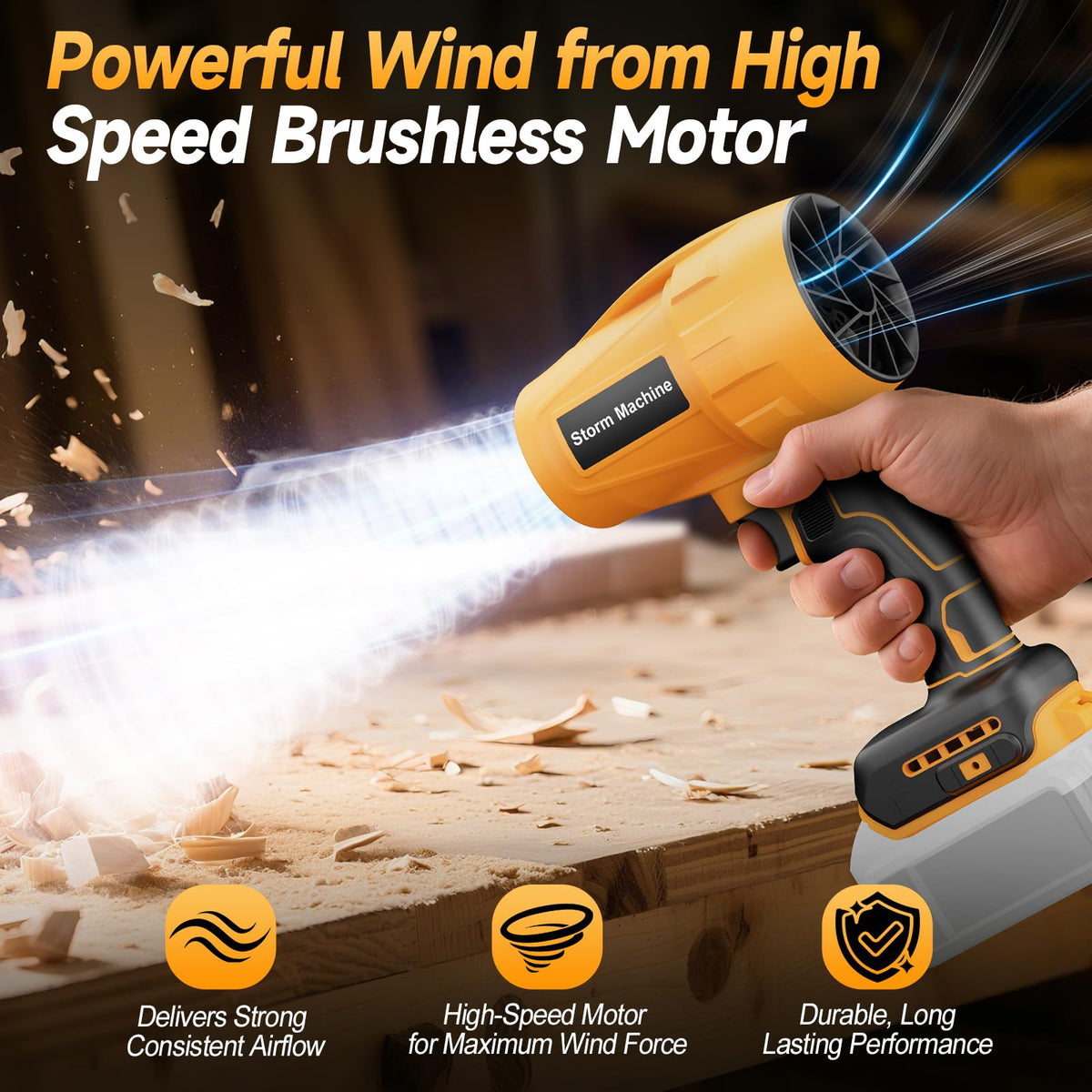 Fledukten blower handles leaf blowing in yards and driveways.