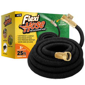Flexi Hose coiled neatly for compact storage and quick watering.