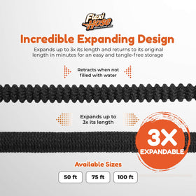Flexi Hose extended to show extra reach under pressure.