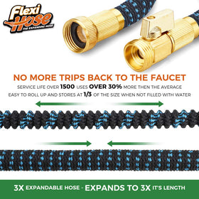 Flexi Hose no-kink design eases watering around corners