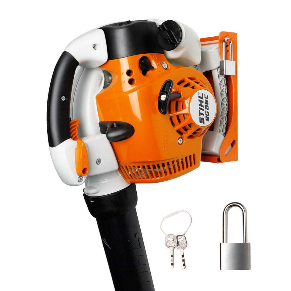 FLEXI RODS blower rack compatible with Stihl BG-50 for secure storage