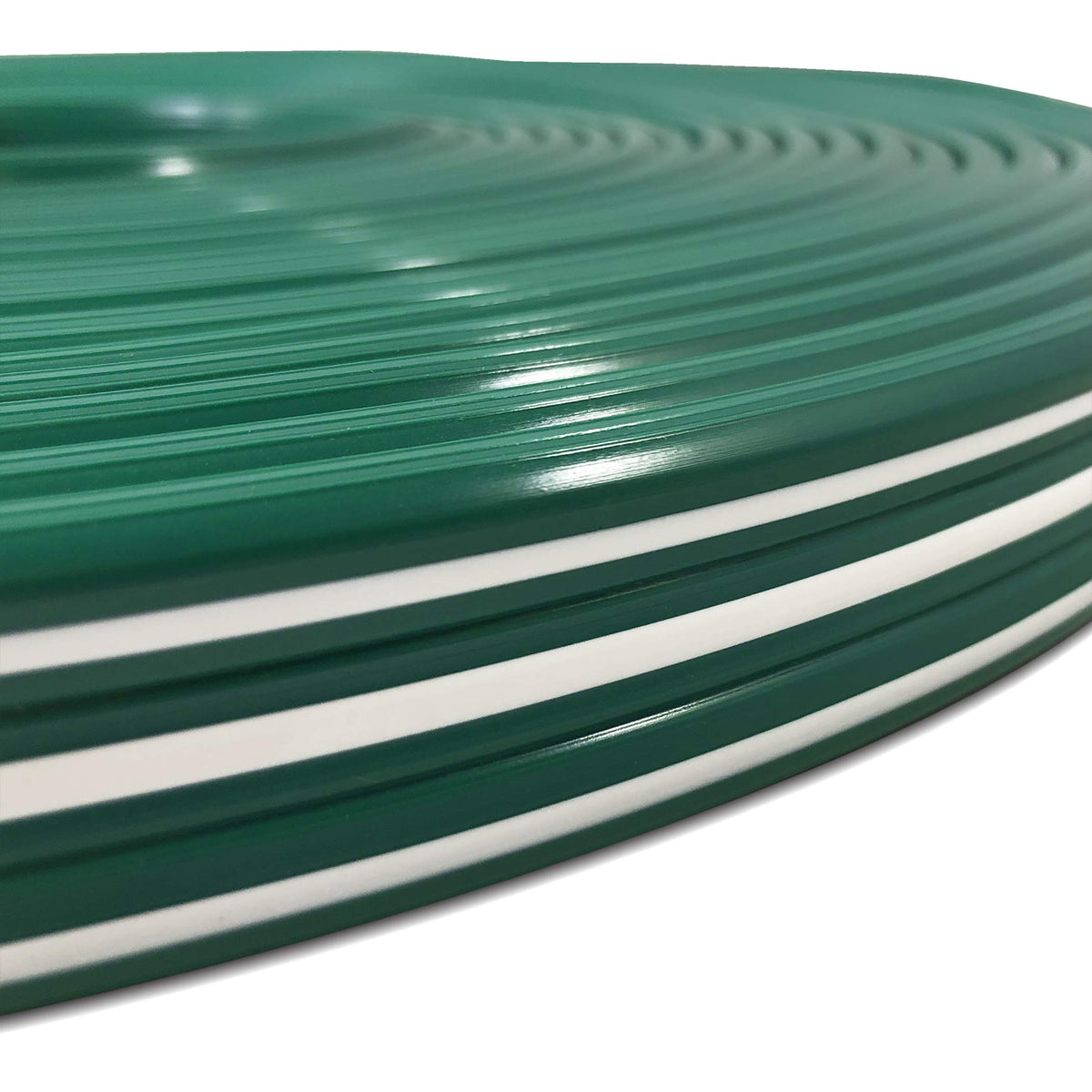 Flexon hose stripes up for sprinkling, enabling broad coverage.