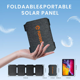 FlexSolar 10W mini solar panel ip57-waterproof protects against splashes in the field.