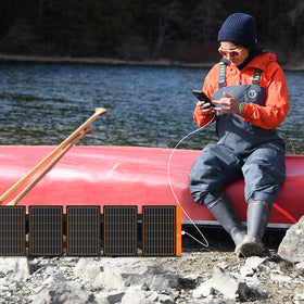 FlexSolar 60W LED indicator reveals charging status clearly.