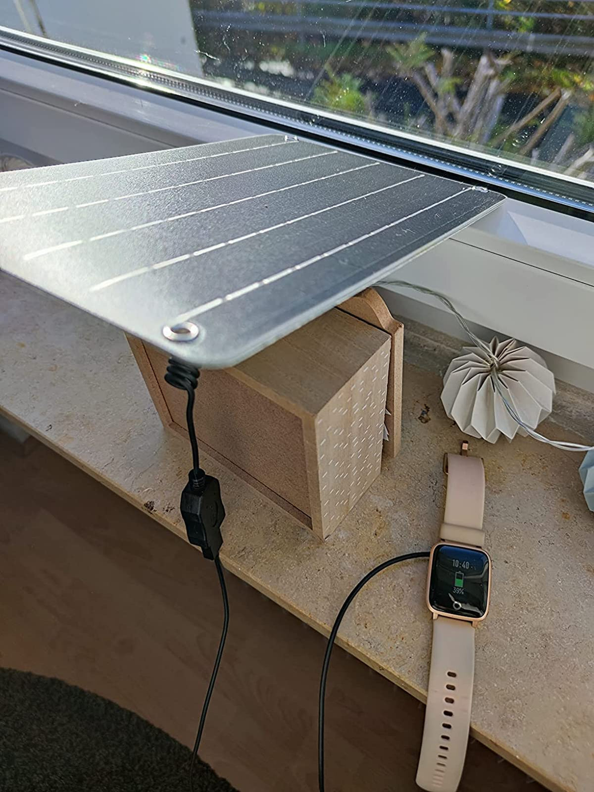 FlexSolar 6W mini panel waterproof and durable for outdoors.