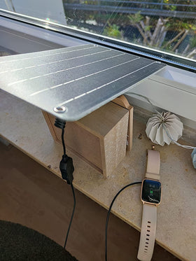 FlexSolar 6W mini panel waterproof and durable for outdoors.