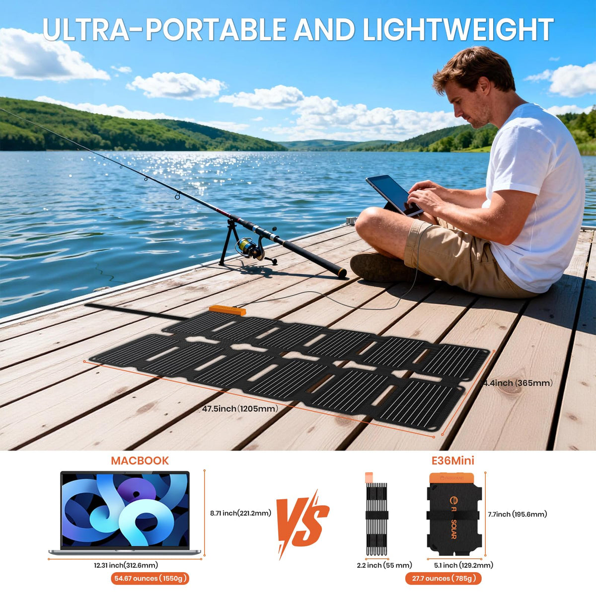 FlexSolar DC port powers small gear with steady output.