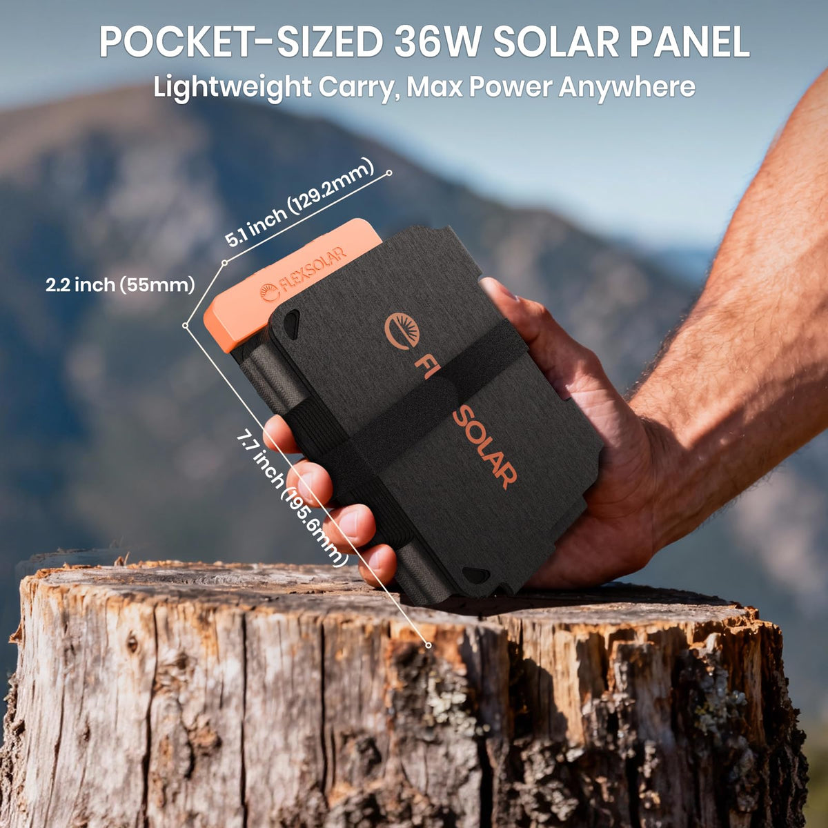 FlexSolar triple-layer protection boosts durability in rugged outdoors.