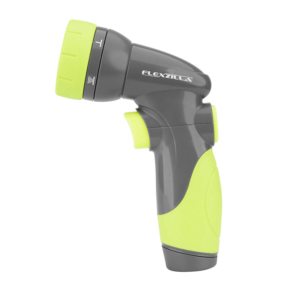 Flexzilla 6 pattern nozzle in hand showing versatile mist for delicate plants