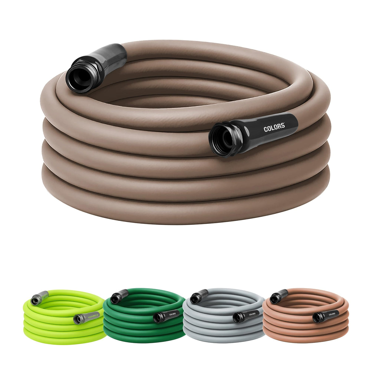 Flexzilla Colors garden hose 50 ft, flexible for easy watering around the yard.