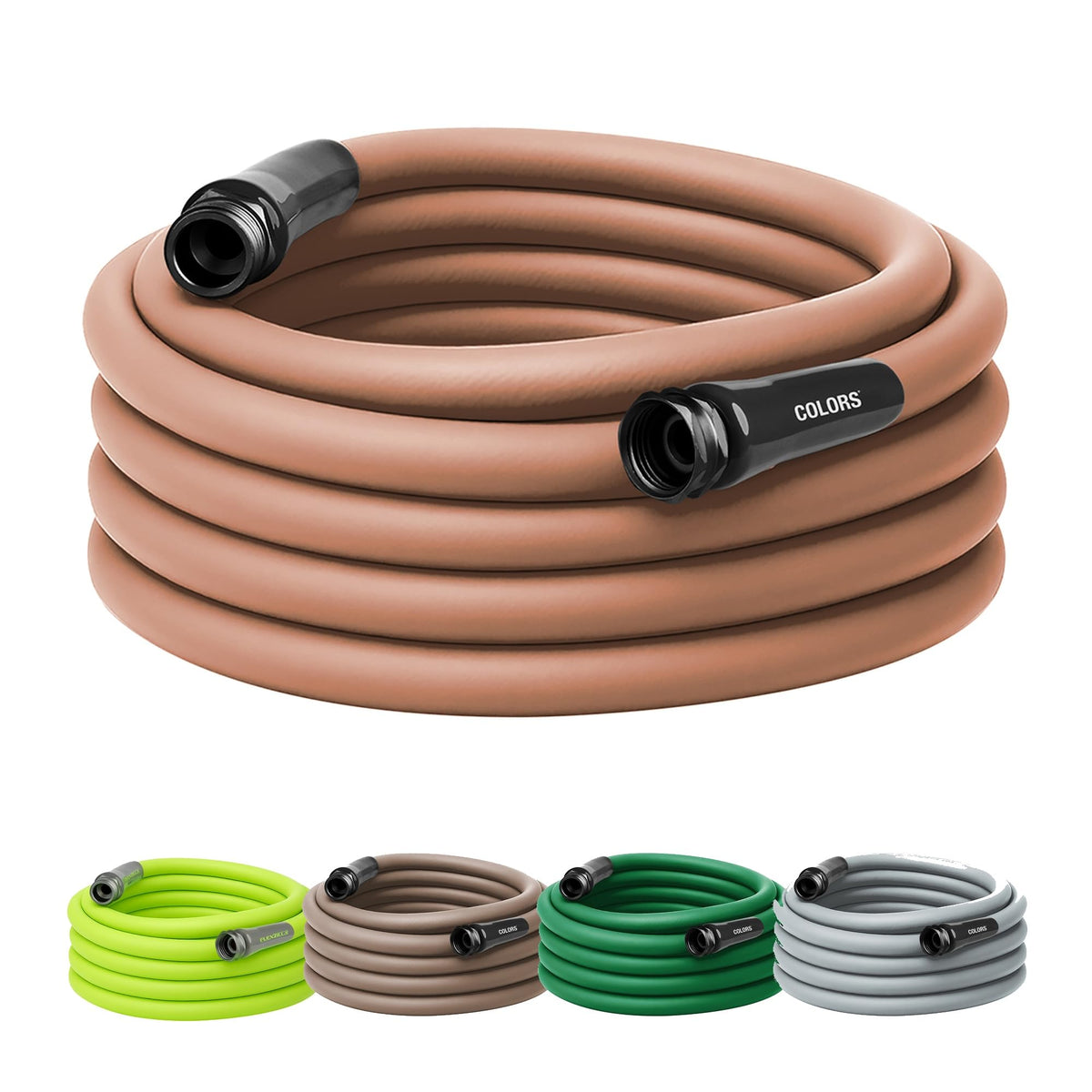 Flexzilla Colors Garden Hose 50 ft with flexible reach for wide watering tasks.
