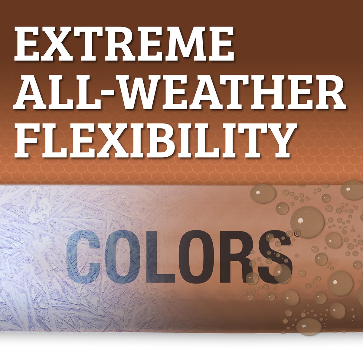 Flexzilla Colors Garden Hose premium fittings and leak-free O-ring ensure a secure connection to the spigot.