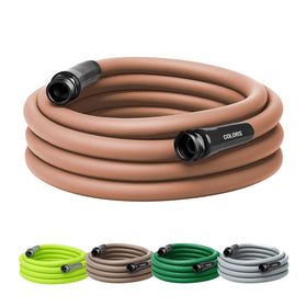 Flexzilla Colors Garden Hose red clay coiled for easy storage and quick watering tasks