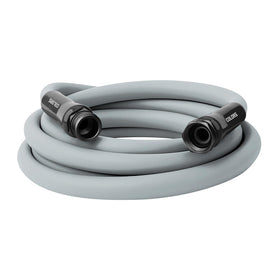Flexzilla Colors garden hose in slate-gray coil showing kink-free performance