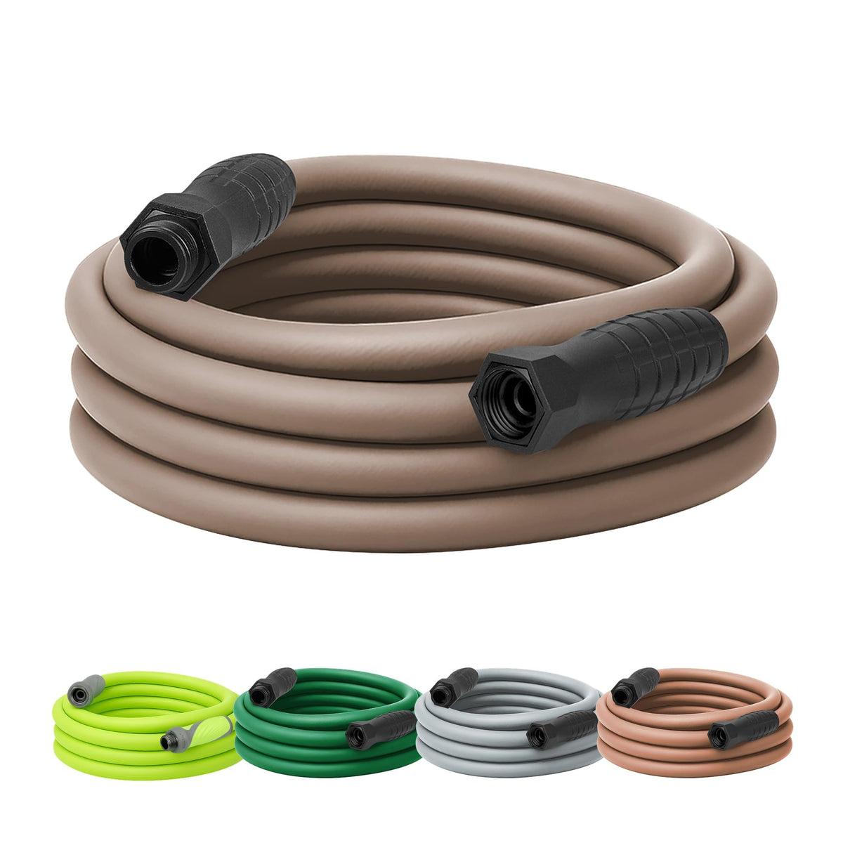 Flexzilla Colors SwivelGrip garden hose 25ft demonstrates kink-free setup for easy watering.