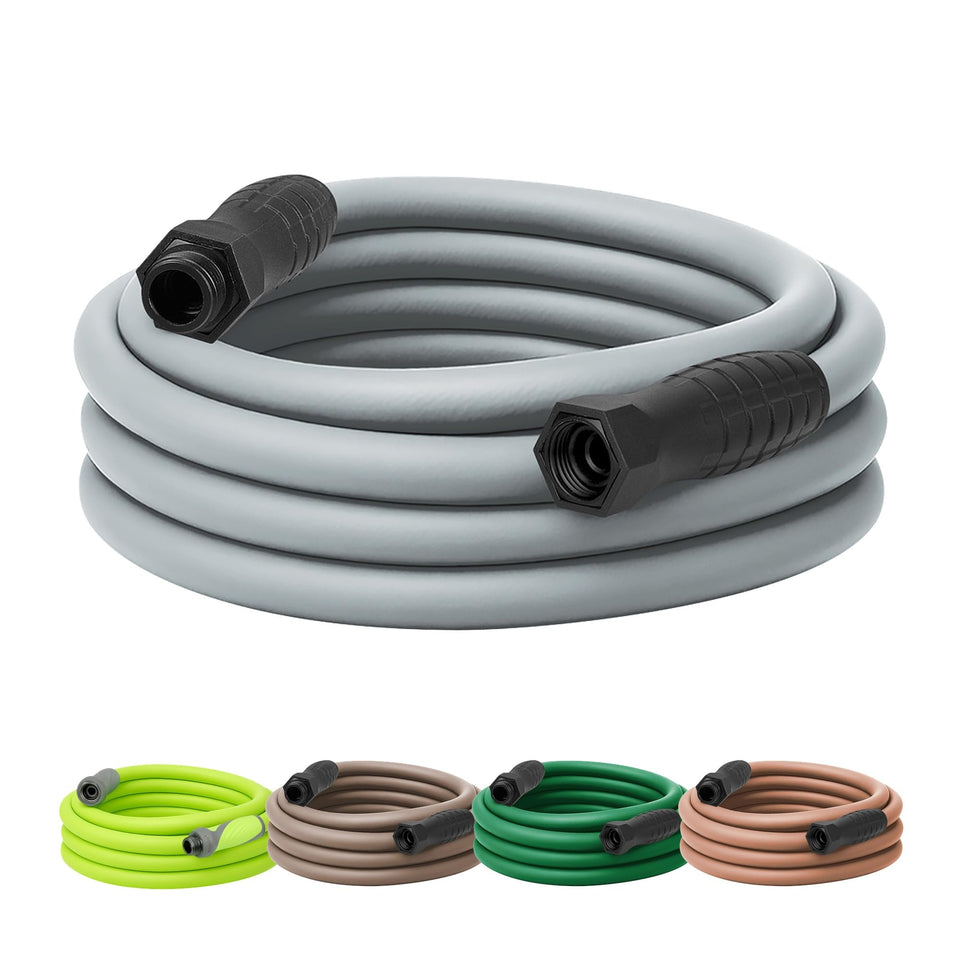 Flexzilla Colors SwivelGrip hose end connection showing effortless setup and kink-free threading.