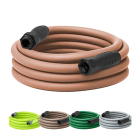 Flexzilla Colors SwivelGrip hose uncoiling smoothly for easy setup in your yard.