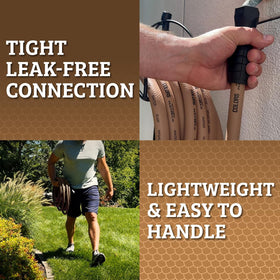 5 ft length, 5/8 in diameter Flexzilla hose suited for compact tasks.