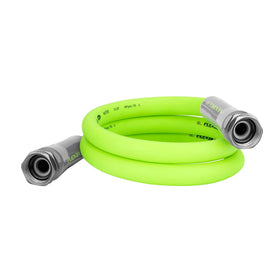 Flexzilla garden lead-in hose laid flat to reduce twists and memory.