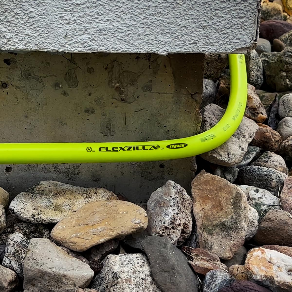 Flexzilla HFZG12050QN hose hanger keeps storage tidy.