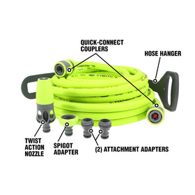 Flexzilla HFZG12050QN quick-connect coupler enabling quick tool changes.