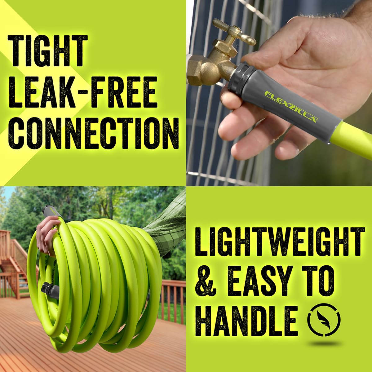 Flexzilla's sub-zero flexibility enables winter garden tasks.