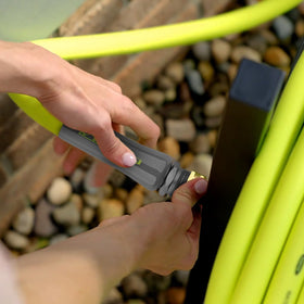 Lightweight Flexzilla hose is easy to carry and maneuver.