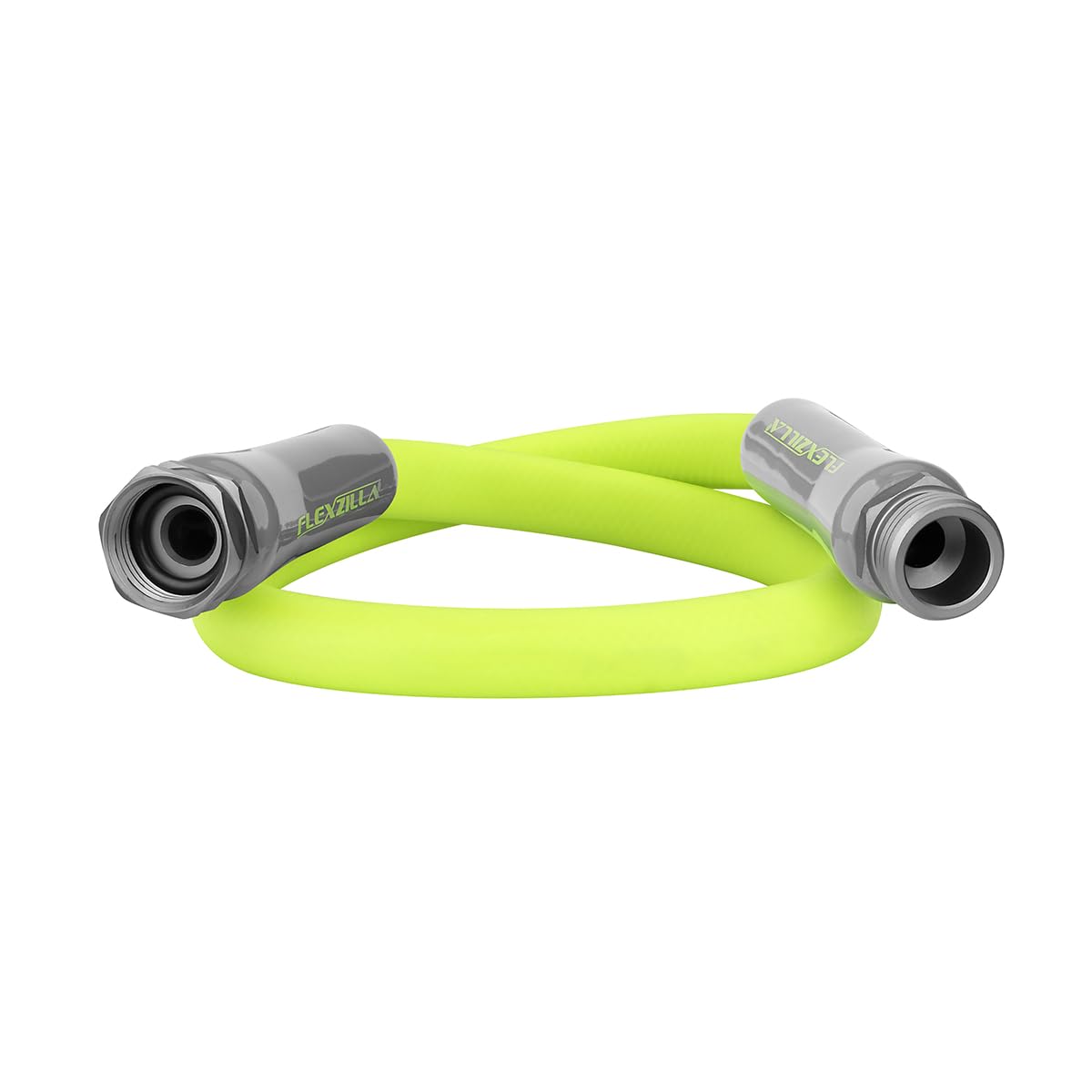Flexzilla lead-in hose 5/8 inch connection demonstrates a secure leak-free spigot seal.