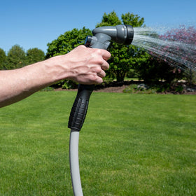 Flexzilla hose ends with anodized aluminum and O-ring for leak-free connections.