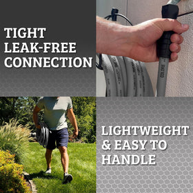 Flexzilla lightweight design reduces fatigue while watering lawns and gardens.
