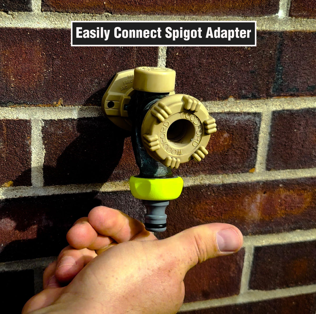 Flexzilla spigot-to-hose connection delivers secure, watertight joining.