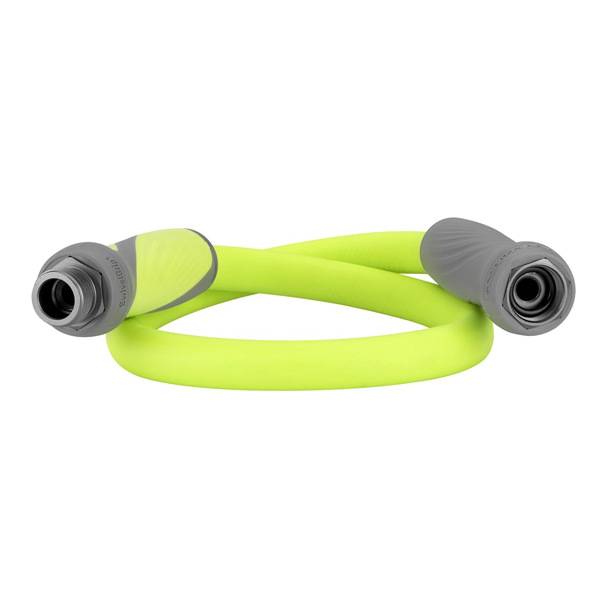 Flexzilla SwivelGrip connection assembly shows easy twist-free setup