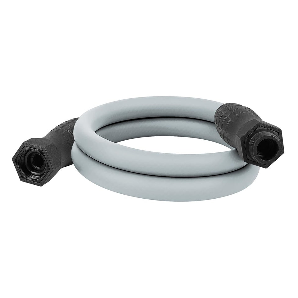 Flexzilla Colors SwivelGrip connection demonstrates twist-free setup for easier watering.