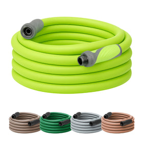 Flexzilla SwivelGrip hose connection demonstrates twist-free setup and easy attachment.