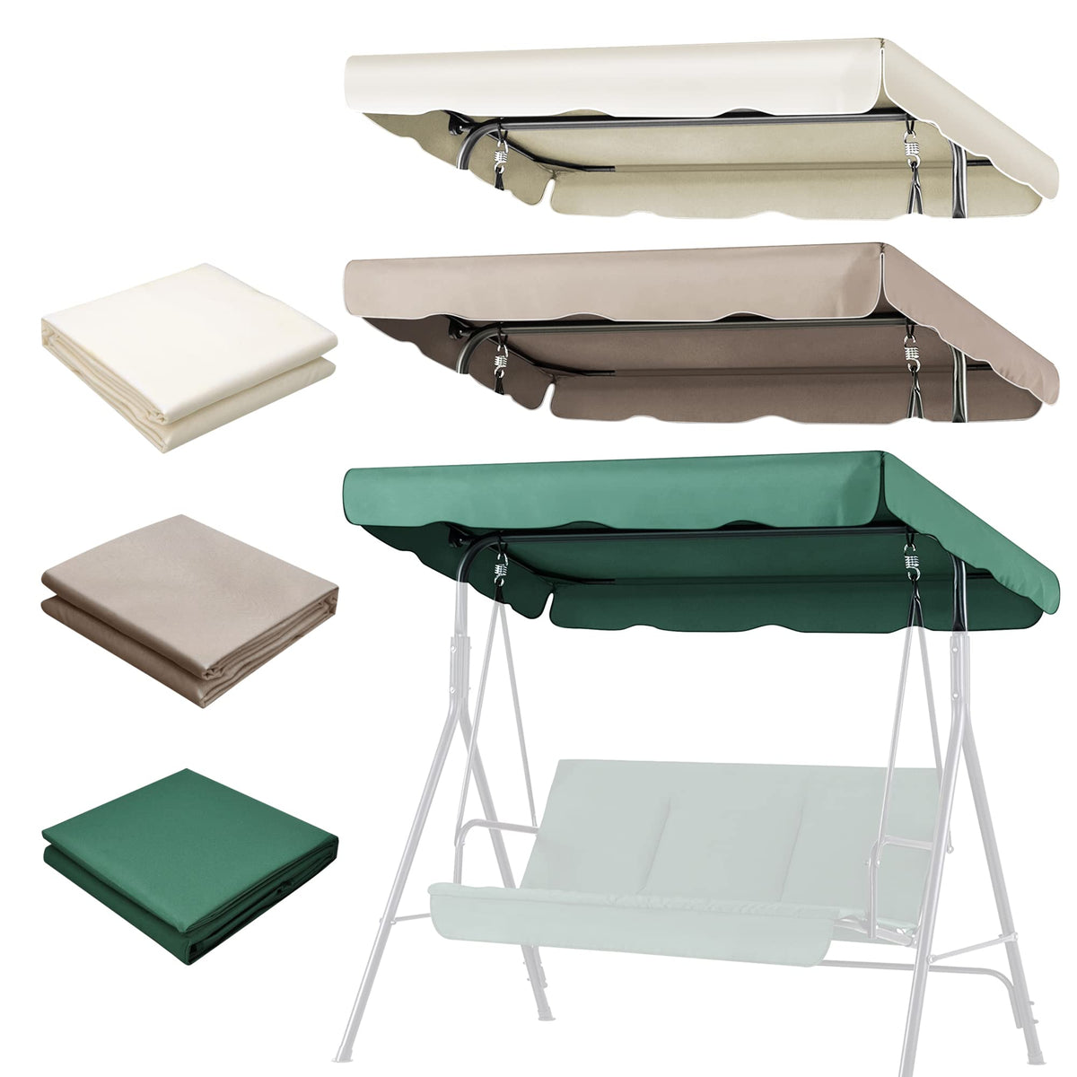 Flexzion outdoor canopy enhances garden, patio, and yard seating