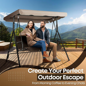 Flexzion weather-resistant canopy shields from sun and light rain